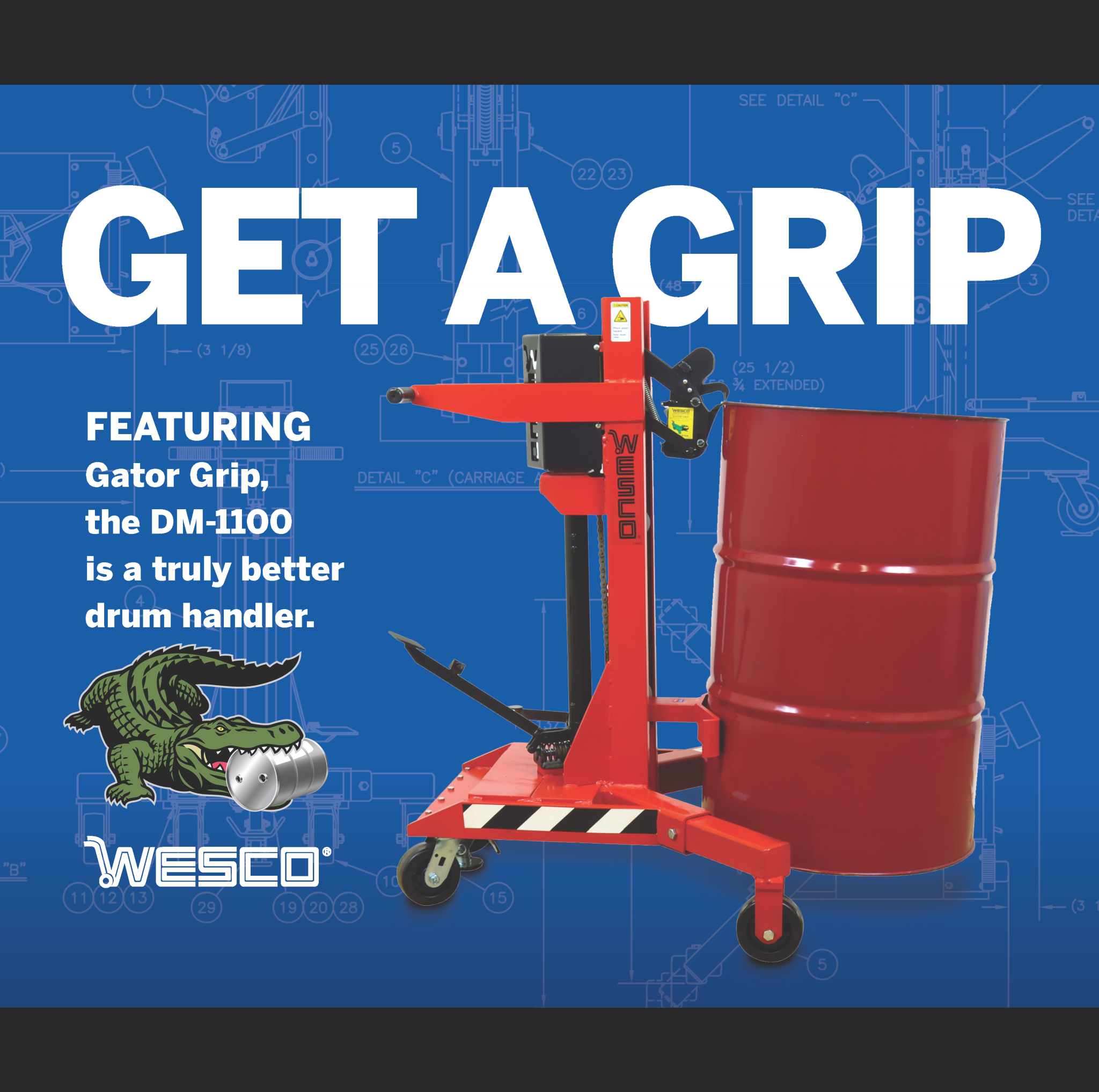 Boosting Workplace Safety with Ergonomic Drum Handlers Wesco